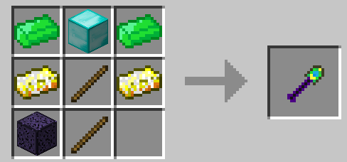 OP Shovel crafting recipe