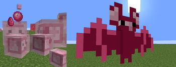 Pink slime and bat