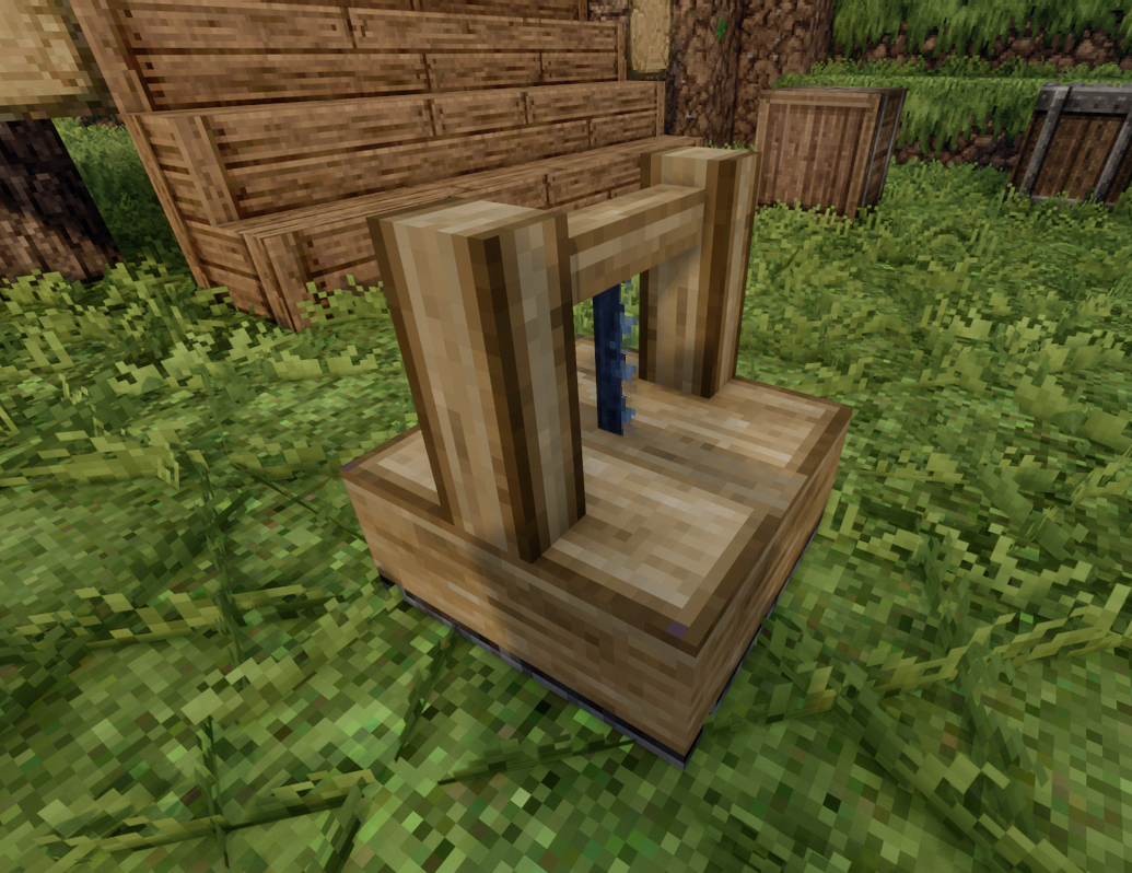 The sawmill block with animated saw!