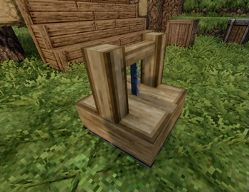 Wiev of the block (the saw is actually moving)