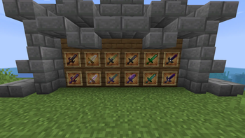 All of the Swords with 50% enchant glint