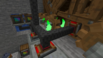 Wiring ComputerCraft peripherals to the wheels and gauges