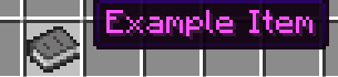 Example Item