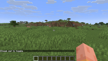A player setting sneak to toggle