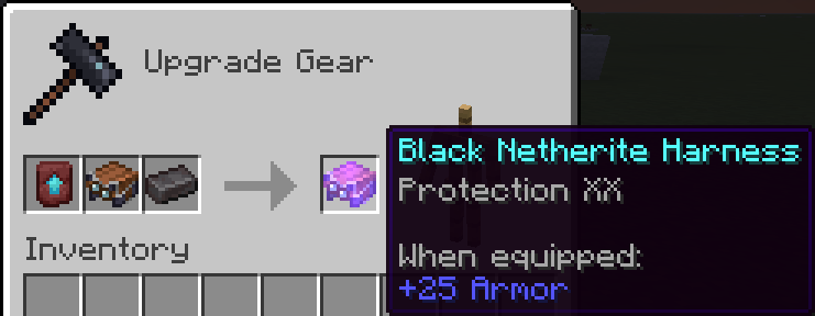 Netherite harness