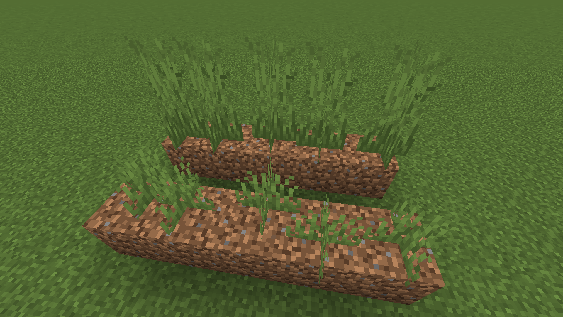 How grass looks with this resource pack