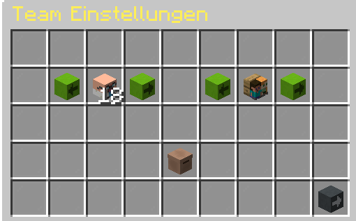 Teameinstellung + Bingo Größe