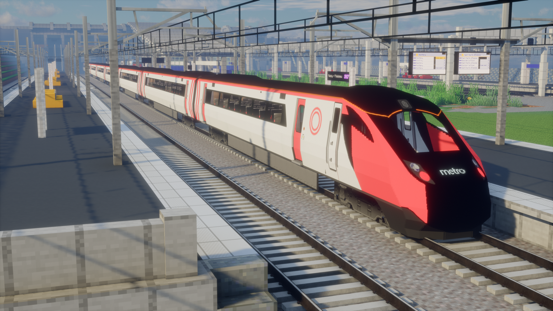 Image showing the Metro 802 model, taken from the front of the train