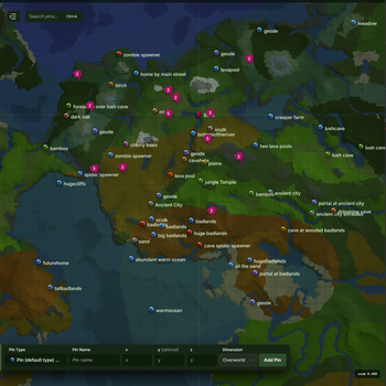 Biome View in Dark Mode 