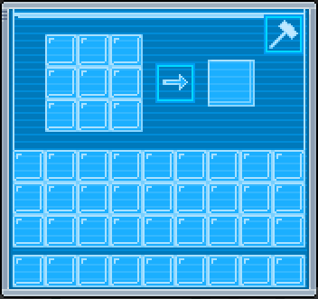 Menu of the Manufacturing Station