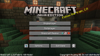 Main menu