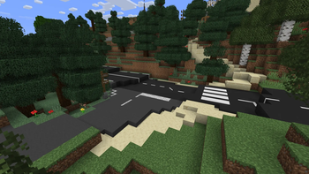 Intersection with an old road