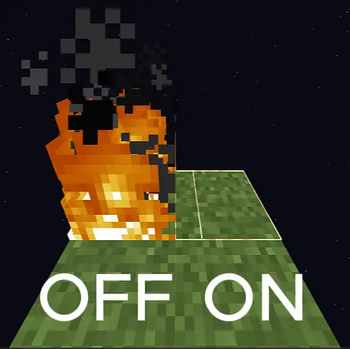 One pixel fire
