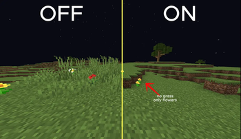 No grass