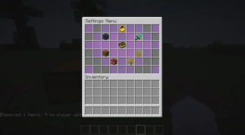 Settings Menu