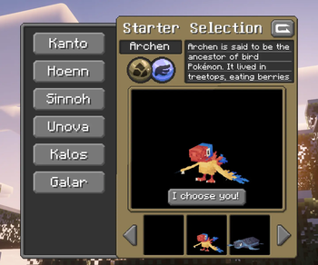 Unova Fossil Starters