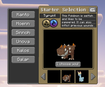 Kalos Fossil Starters