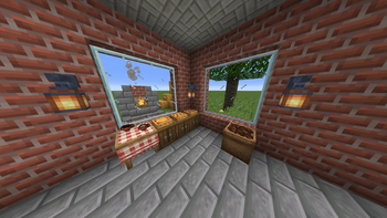 Cozy scene with some foods
