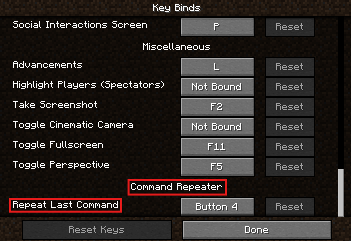 Hha:s Command Repeater — screenshot 1