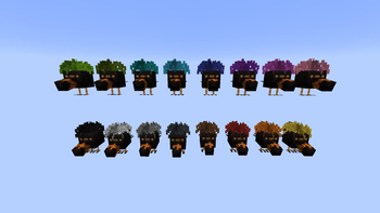 All dyed skebob variants