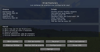Kit de aventureros (Opciones)