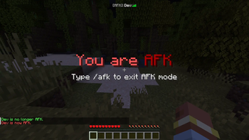 Example of EasyAFK in action