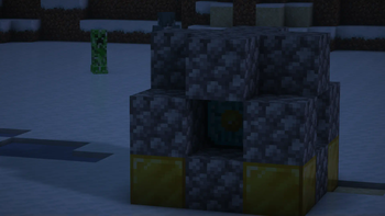 Nether Reactor in a snowy biome