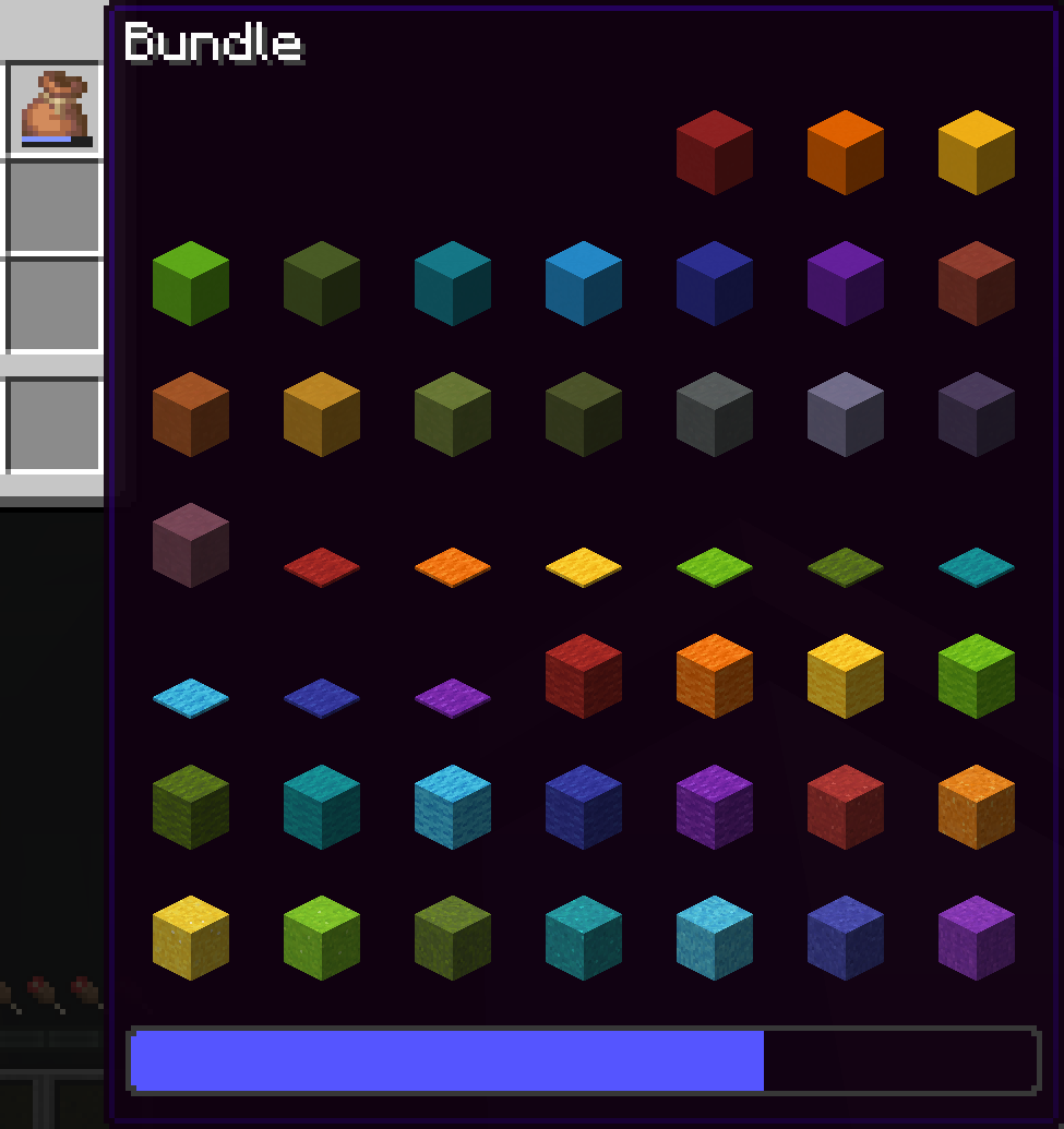 bundle with 64 colored items