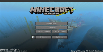 Main menu with Rift Mod List installed