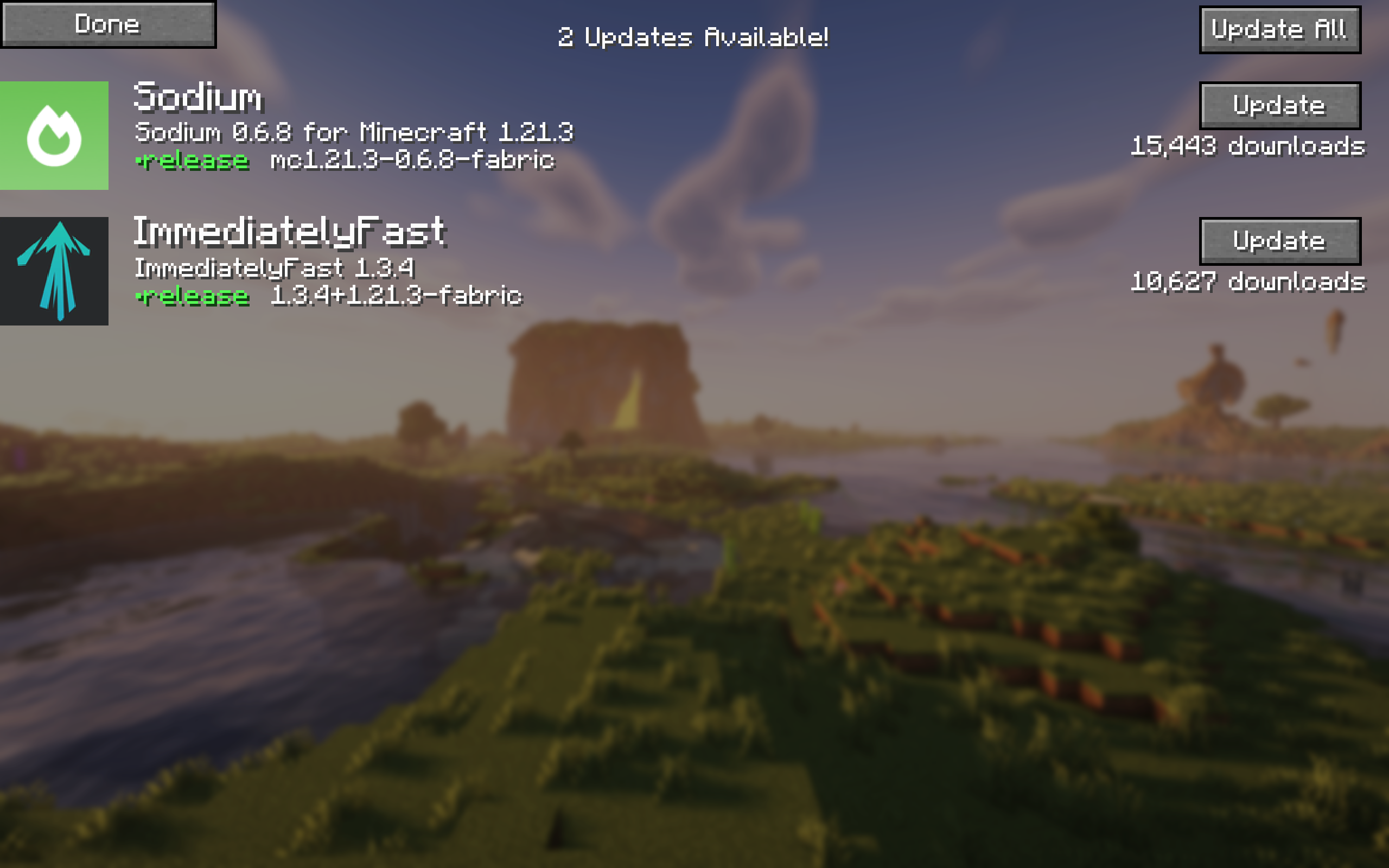 Update Screen