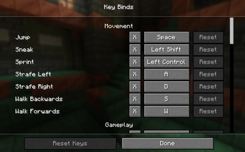 Unbind Keys