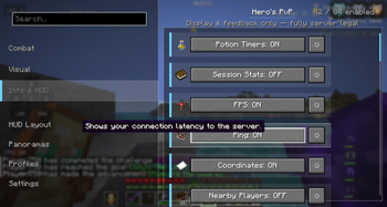 Heros Pvp Info and Hud