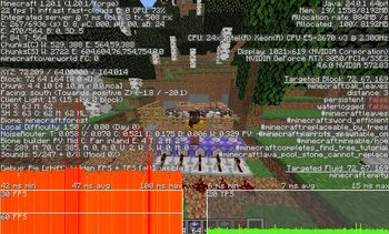 With the mod I look at mobs with my back