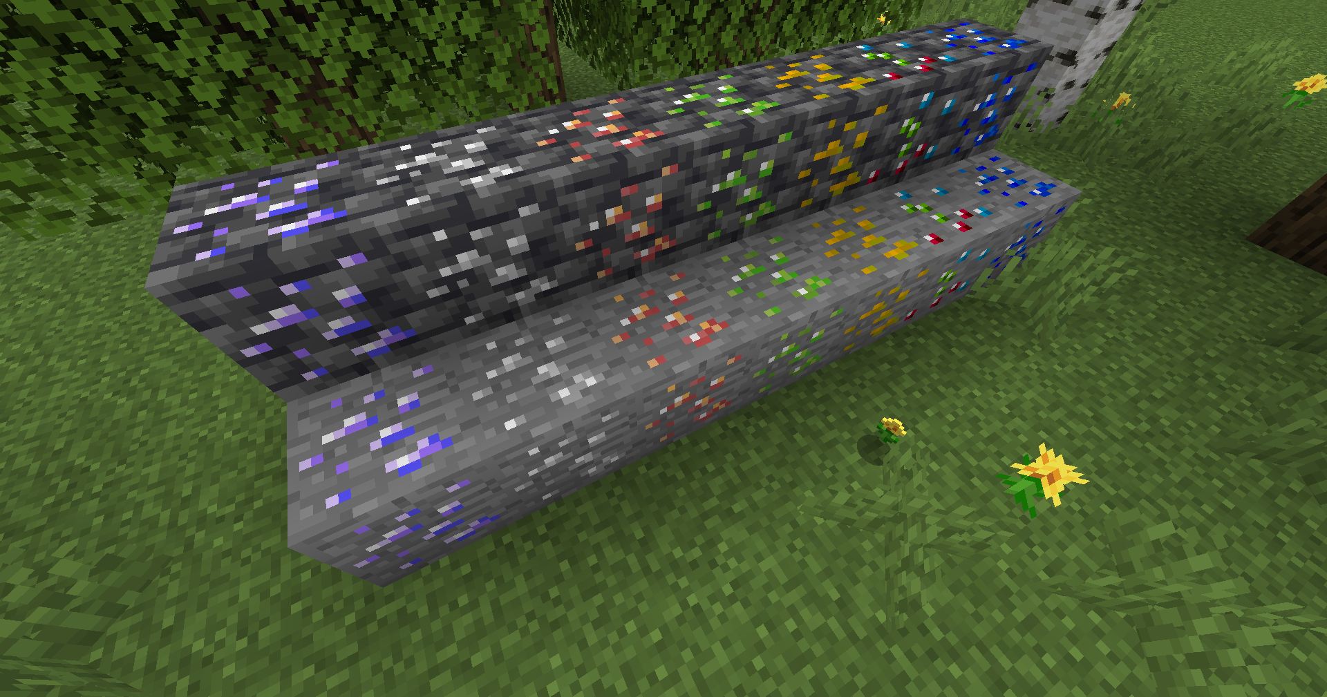 Ores in the mod