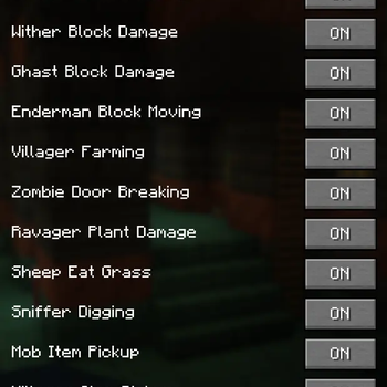 Advanced Mob Griefing Gamerules