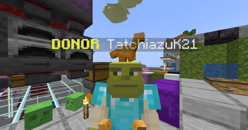 Dino nugget on player head