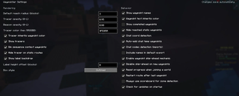 Settings Menu
