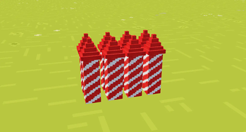 Pack of Rockets on the ground.
