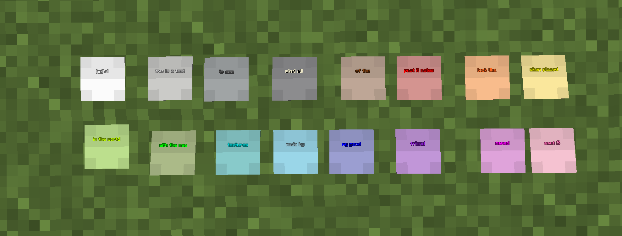 Colored notes