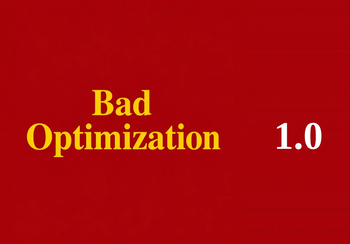 Bad optimization — screenshot 1