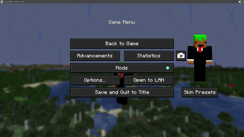 Easily go between dimensions using command keys