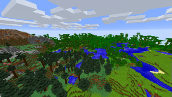 A Scene With Minecraft Recolored