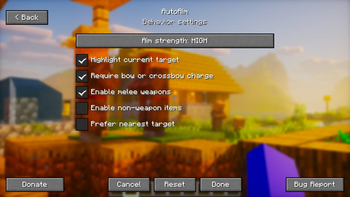 Behavior Settings