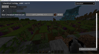 config menu