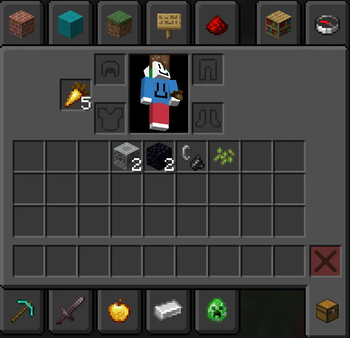 As you can see the creative menu looks pretty normal. 