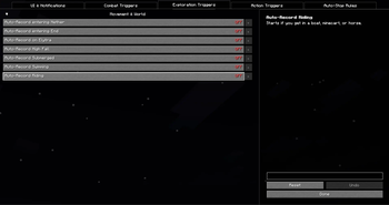 EXPLORATION TRIGGERS