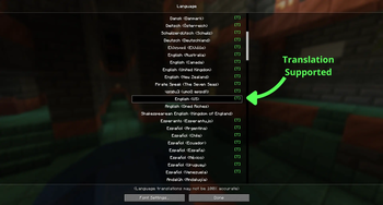 Translation Supported