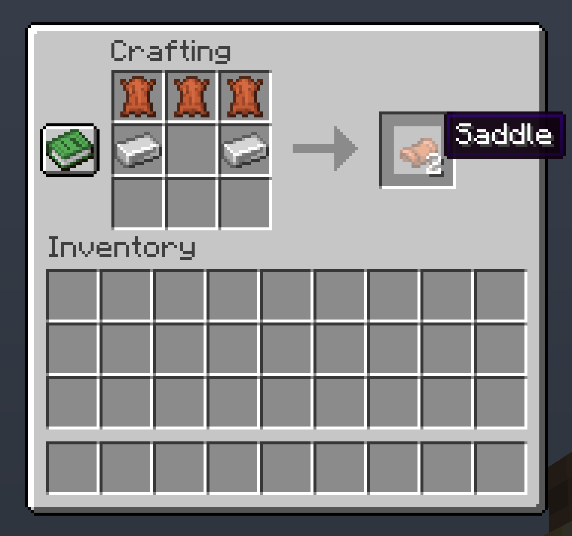 Recipe Saddle craft