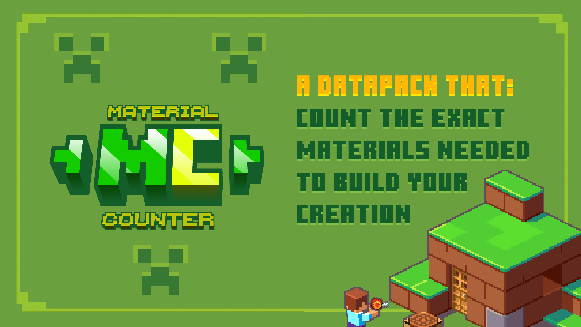 Material Counter Minecraft Data Pack