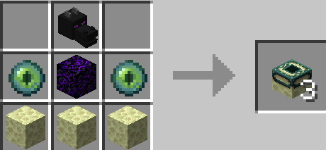 The crafting recipe